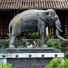 Garten Tierskulpturen Metall Handwerk Bronze Kupfer Elefant für die Statue